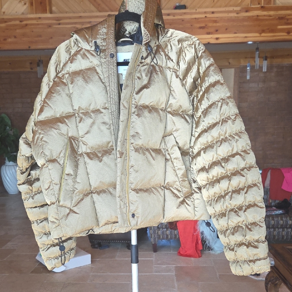 Nike Gold Puffer Jacket